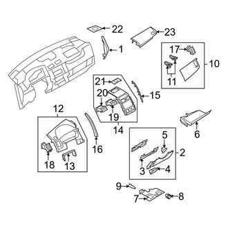 Mazda OE - Instrument Panel Components