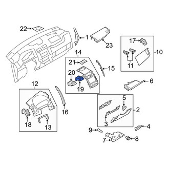 Mazda OE - Right Center Dashboard Air Vent