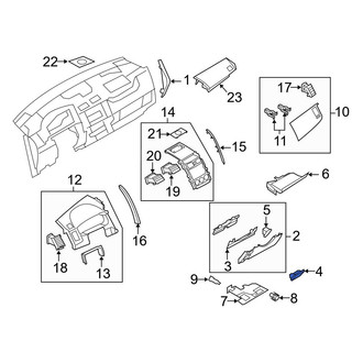 Mazda OE - Instrument Panel Pocket