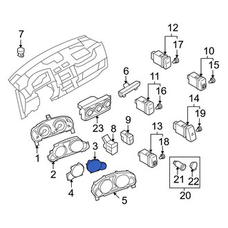 Mazda OE - Right Instrument Panel Lens