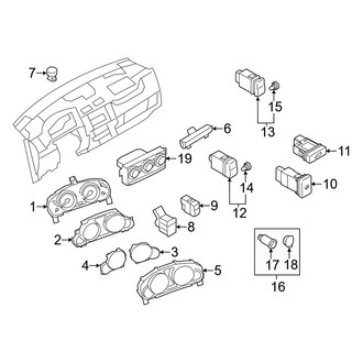 Mazda OE - Instrument Panel - Cluster & Switches (Grand Touring / Sport / Touring)