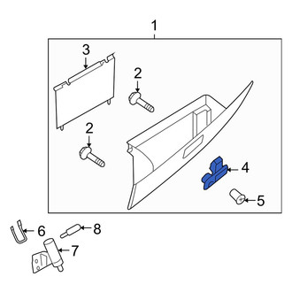 Mazda OE - Front Glove Box Latch