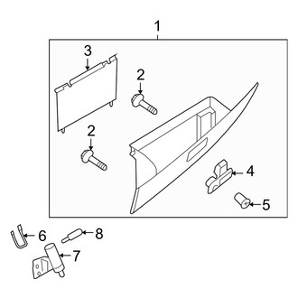 Mazda OE - Instrument Panel - Glove Box