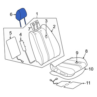 Mazda OE - Front Right Headrest