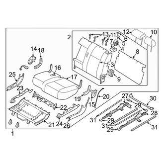 Mazda OE - Front Left Headrest