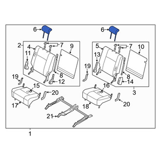 Mazda OE - Rear Headrest
