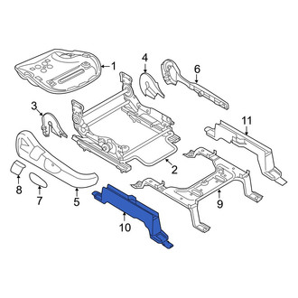 Mazda OE - Front Right Outer Seat Track Cover