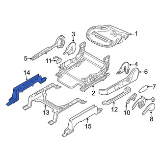 Mazda OE - Front Left Inner Seat Track Cover