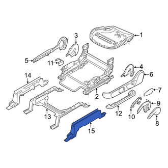 Mazda OE - Front Left Outer Seat Track Cover