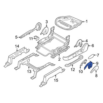 Mazda OE - Left Inner Seat Height Adjuster Handle