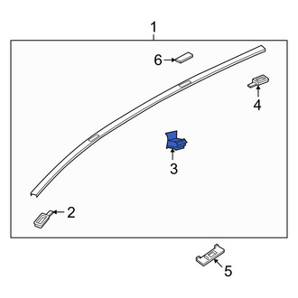 Mazda OE - Center Roof Molding Cap