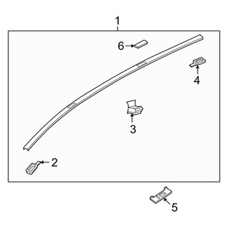 Mazda OE - Roof - Exterior Trim (W/O Sunroof)