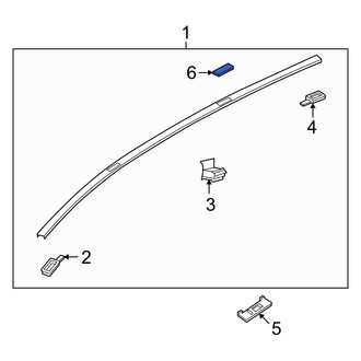 Mazda OE - Roof Molding Cap
