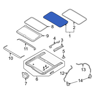Mazda OE - Sunroof Glass