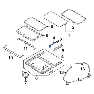 Mazda OE - Left Sunroof Cable Guide