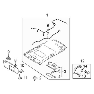 Mazda OE - Roof - Interior Trim (With Sunroof)
