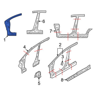 Mazda OE - Left Body A-Pillar