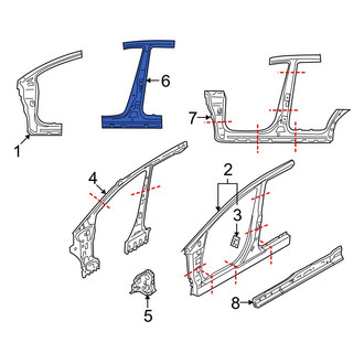 Mazda OE - Right Body B-Pillar