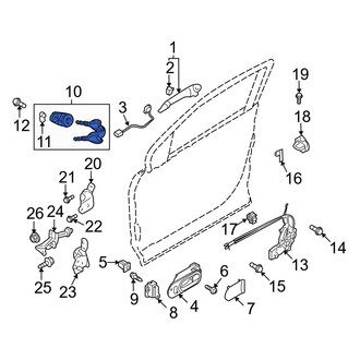Mazda OE - Front Left Door Lock Cylinder