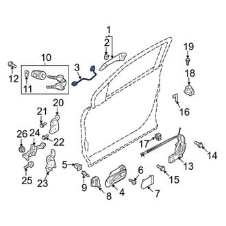 Mazda OE - Front Left Door Lock Switch