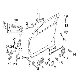 Mazda OE - Front Door - Lock & Hardware