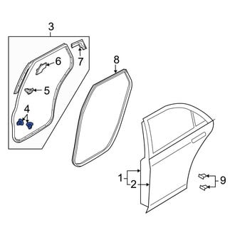 Mazda OE - Door Seal Clip