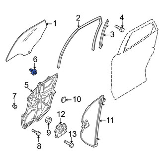 Mazda OE - Radiator Support Splash Shield Clip