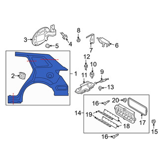 Mazda OE - Rear Right Quarter Panel