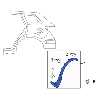 Mazda OE - Rear Left Wheel Arch Molding