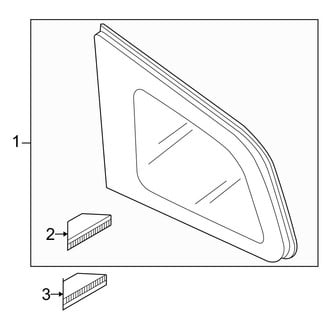Mazda OE - Quarter Panel - Glass
