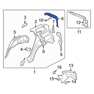 Mazda OE - Rear Left Body D-Pillar Reinforcement