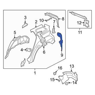 Mazda OE - Left Lower Body D-Pillar