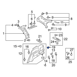 Mazda OE - Rear Upper Tie Down Hook