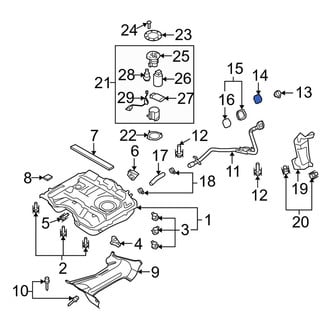 Mazda OE - Fuel Filler Neck Gasket
