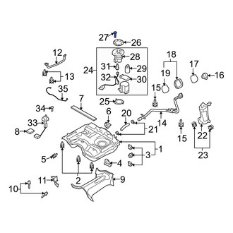 Mazda OE - A/C Refrigerant Line Bolt