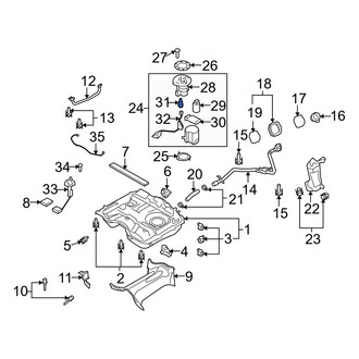 Mazda OE - Fuel Injection Pressure Regulator