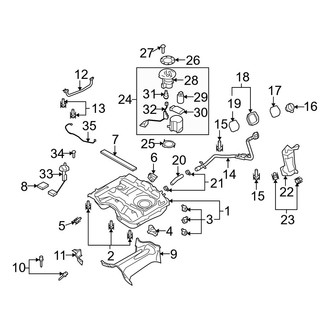 Mazda OE - Fuel System Components (AWD)