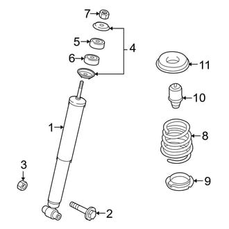 Mazda OE - Rear Suspension - Shocks & Components (FWD)
