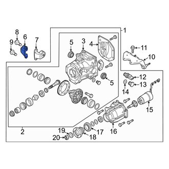 Mazda OE - Front Right Differential Housing Support