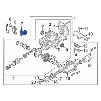 Mazda OE - Front Left Differential Housing Support