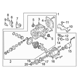 Mazda OE - Rear Suspension - Axle & Differential (AWD)