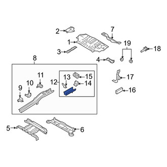 Mazda OE - Rear Right Frame Rail End