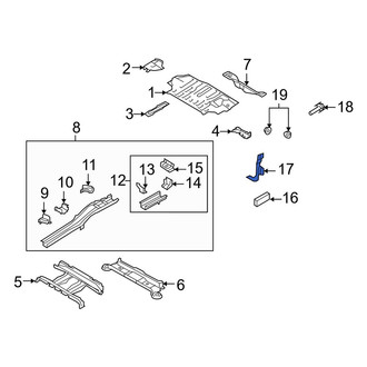 Mazda OE - Rear Left Frame Stiffener