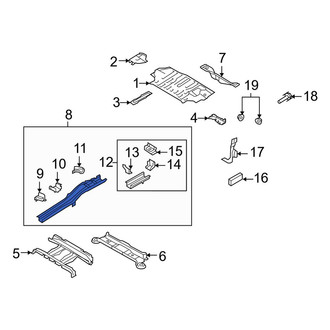 Mazda OE - Rear Left Frame Side Member Assembly