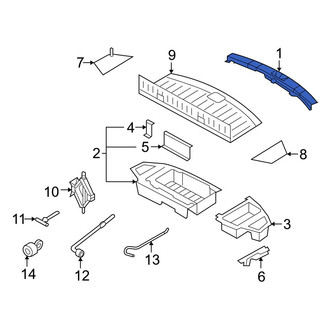 Mazda OE - Rear Trunk Trim Panel