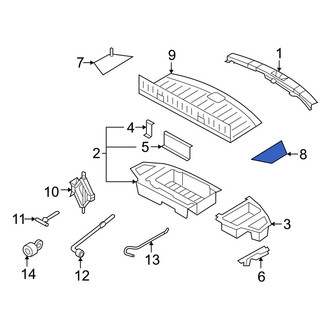 Mazda OE - Rear Left Trunk Floor Access Cover