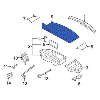 Mazda OE - Rear Trunk Floor Storage Box