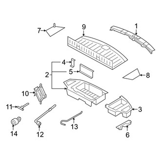 Mazda OE - Rear Body & Floor - Interior Trim