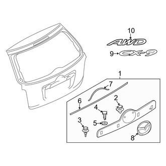 Mazda OE - Lift Gate - Exterior Trim