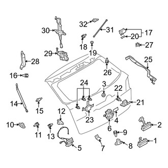 Mazda OE - Lift Gate - Lock & Hardware